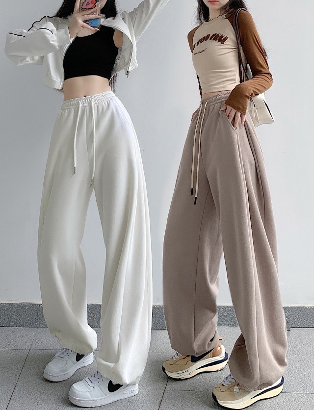 ウエストゴム 腰ひも付き 裾ゴム ワイドパンツ レディース パンツ ボトムス ジャージ 部屋着 ロングパンツ ロング ワイド 裾ゴム ポケット ハイウエスト ウエストゴム ドロスト 伸縮性 ポリエステル かわいい 大人可愛い シンプル カジュアル おしゃれ かっこいい こなれ感 ボーイッシュ スポーティー 無地 春 夏 秋 冬 ママ 学生 学校 部活 お出かけ お泊まり 旅行 公園 休日 韓国 楽ちん 体型カバー 脚長 普段使い 着回し S M L XL ゆったり 黒 ブラック ベージュ カーボングレー