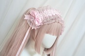 ♡【はじめてセット】ピンクパール ヘッドドレス&お袖留め3点セット ♡