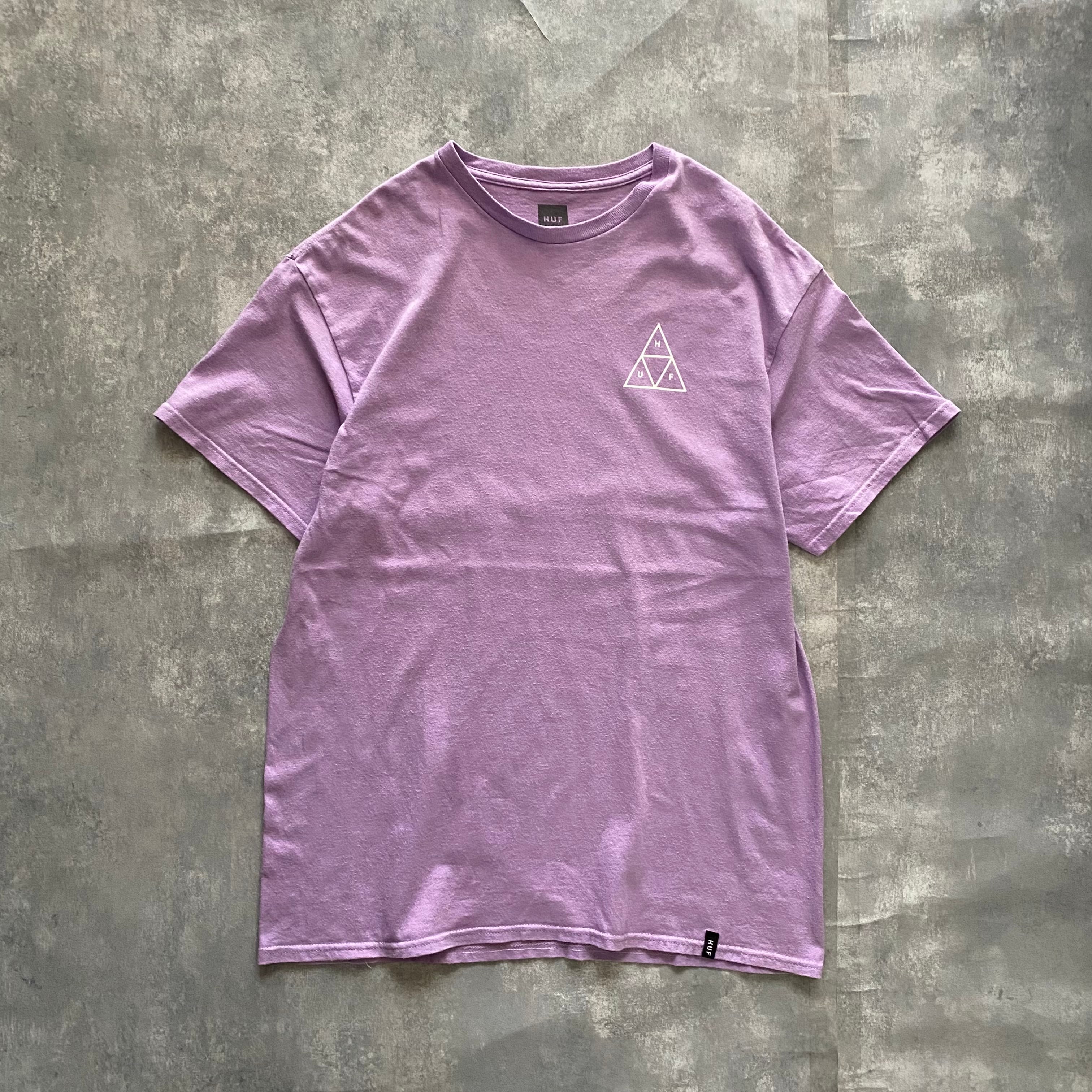 HUF ハフ トライアングル バックプリント パープル Tシャツ ...