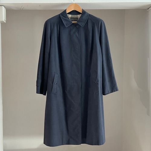 【Sz:ladies XL?】〜90s  Burberry バーバリー ステンカラー コート　イングランド製