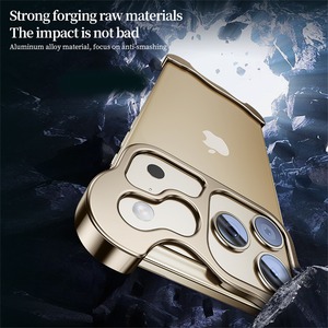 ◆iPhone 17/Pro/Pro Max/Air◆ Aluminum Alloy Bumper Phone Case + Lens Film / アルミニウム アロイ バンパーケース + レンズ フィルム スマホケース