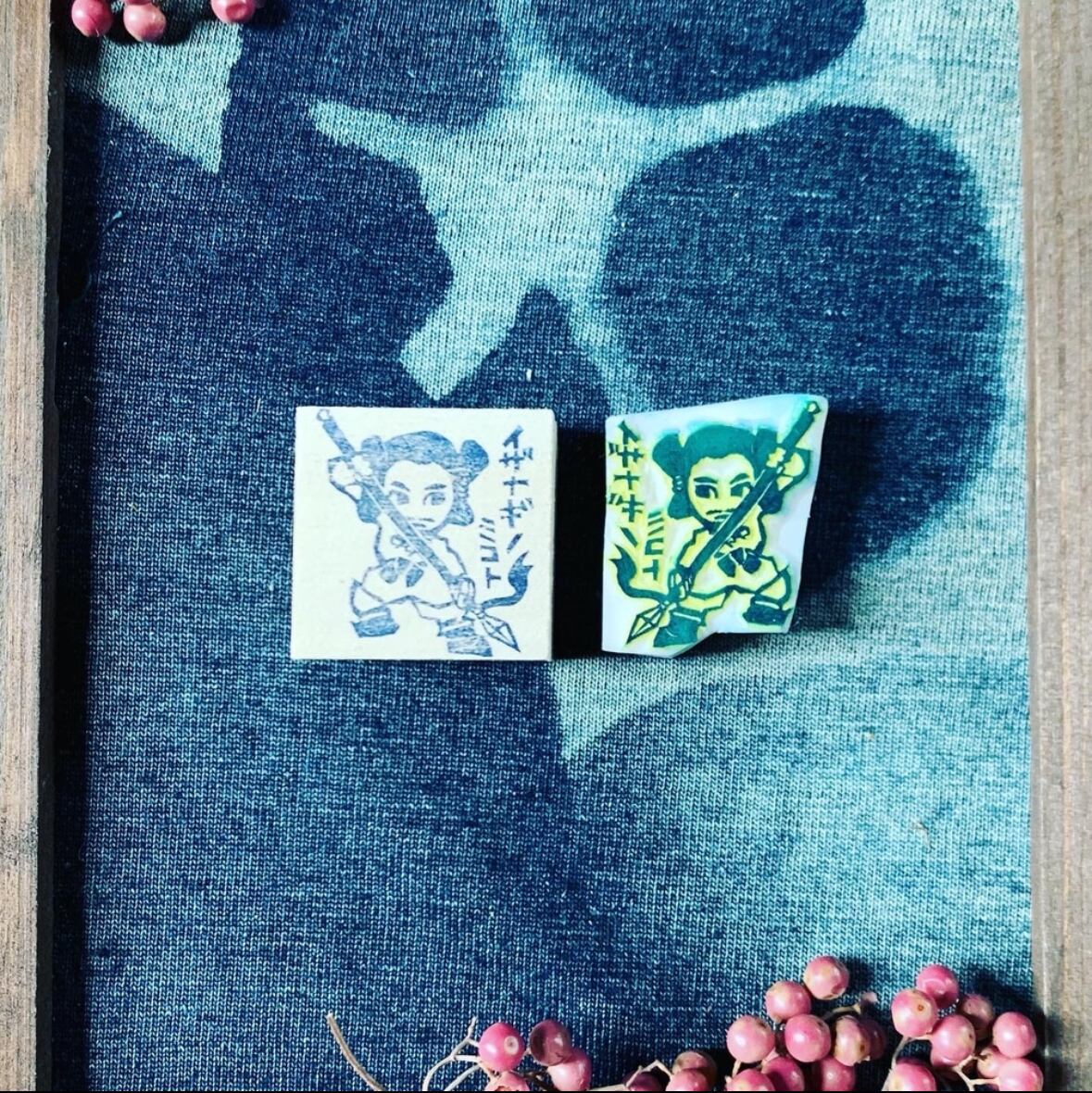 はんこ ハンコ かわいい イラスト キャラクター 神さまはんこ 消しゴムはんこ 御朱印 イザナギノミコト