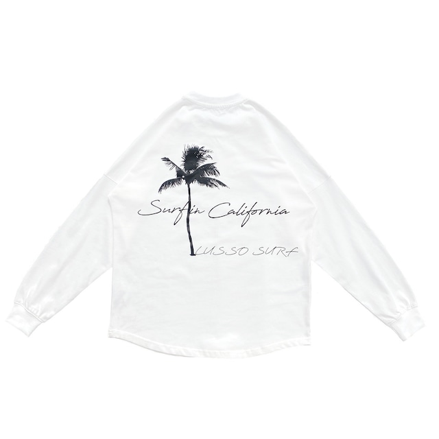 Oversized Palm Tree Long Sleeve Tee