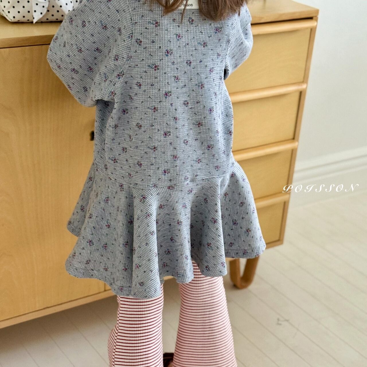 «Sold out»«ジュニアサイズあり»«poisson» フレンチワンピース 2colors