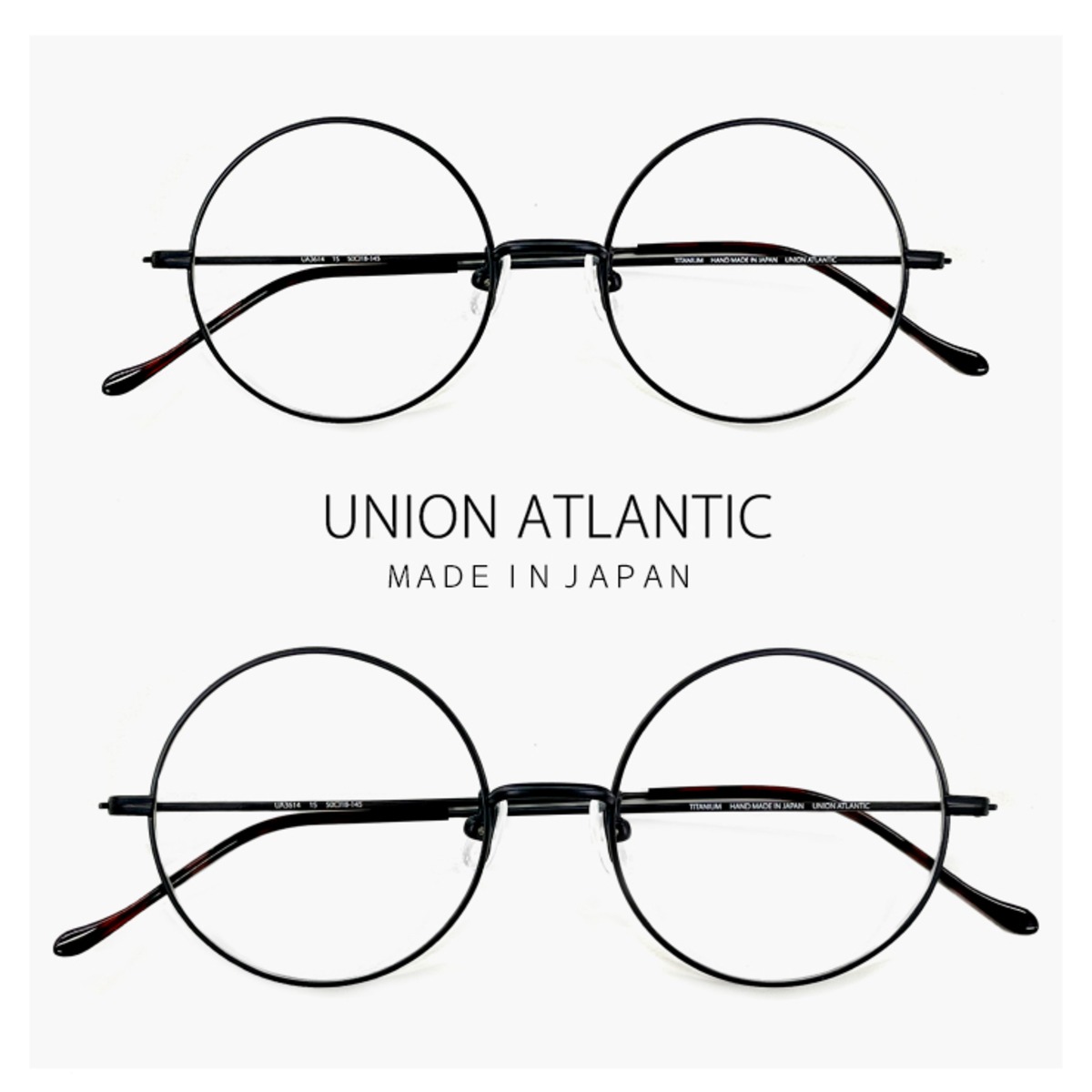 日本製 ユニオンアトランティック メガネ ua3614 15 【 46mm 50mm  