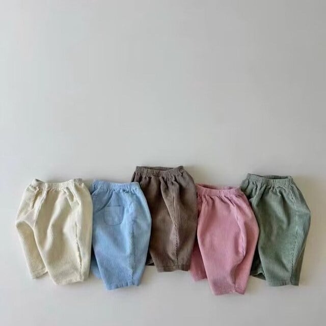 【BABY&KID】韓国風 シンプル系無地パンツ