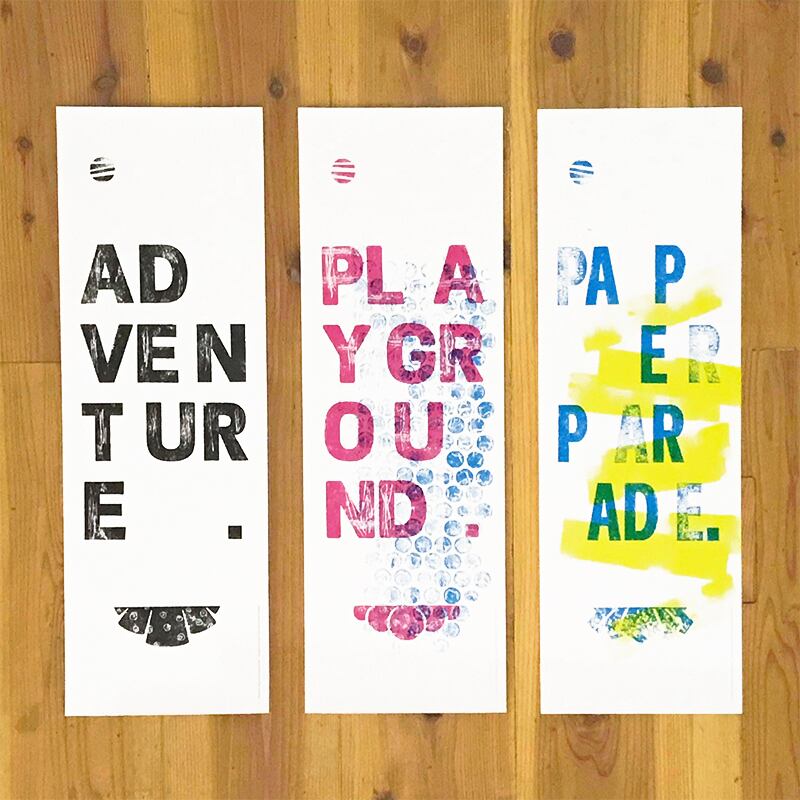紙で刷る　活版印刷キット　Paper Parade Print Kit 紙で紙に刷る！？活版印刷キット「Paper Parade Print Kit」｜マクアケ