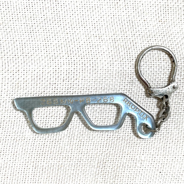 眼鏡　メガネ Rhoptix フレンチキーホルダー