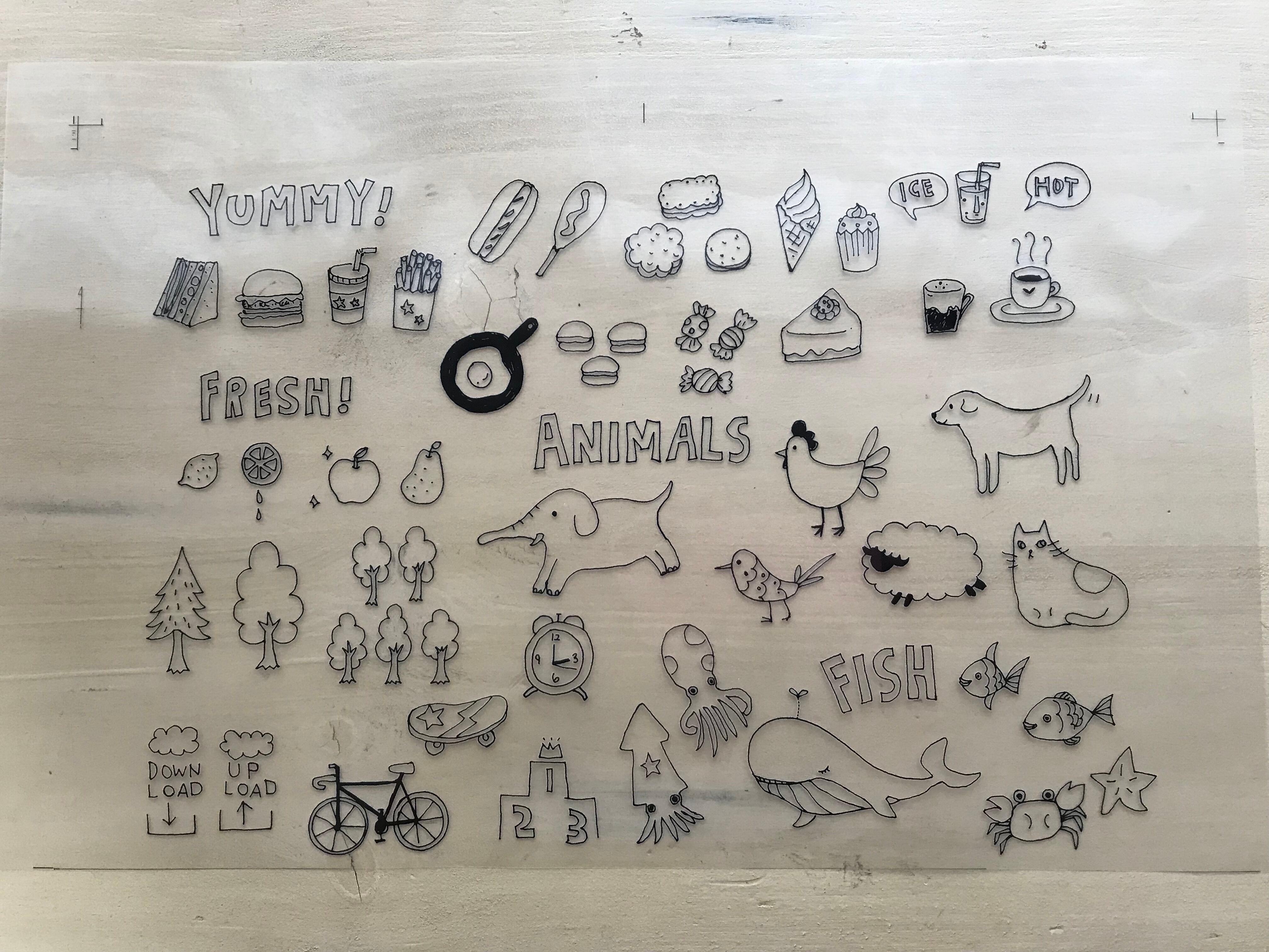 転写シート イラスト Fuwari