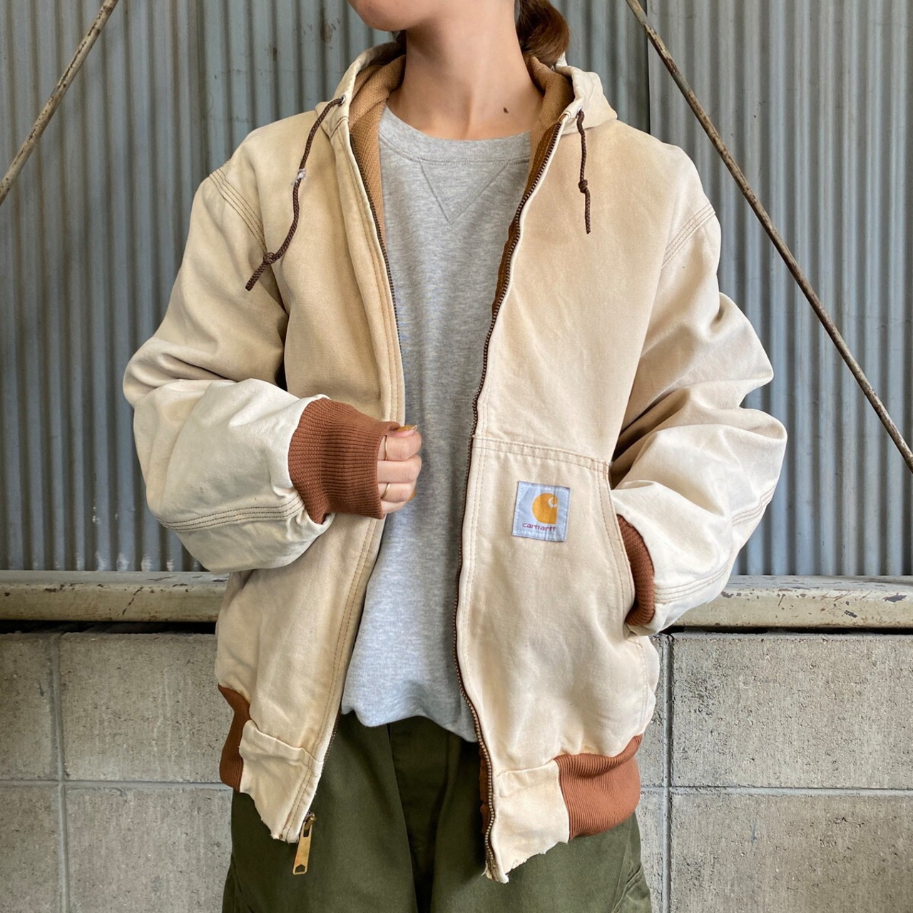 80年代 Carhartt カーハート ダック地 アクティブジャケット ユニオン 