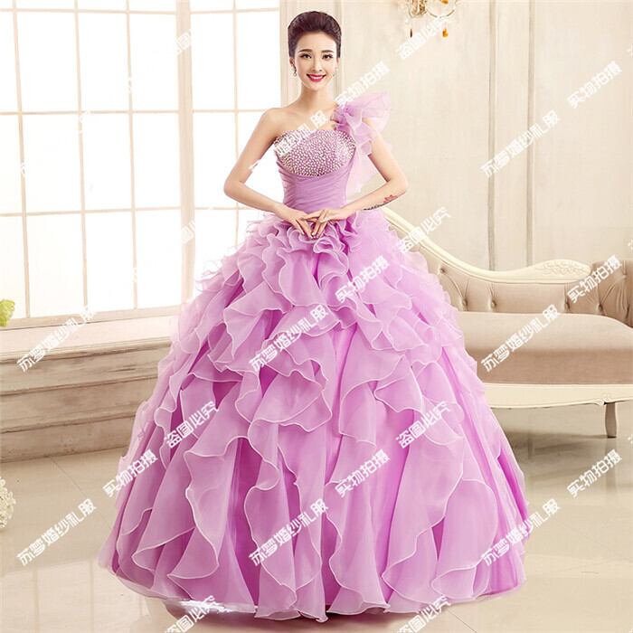 薄紫のビーズ刺繍ドレス 懐かしい - 社交ダンス 