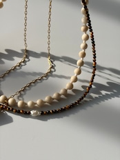 Tiger Eye Layered Necklace［BZN44］