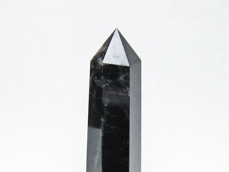 モリオン ポイント 黒水晶 六角柱 置物 一点物 142-11270 | 天然石