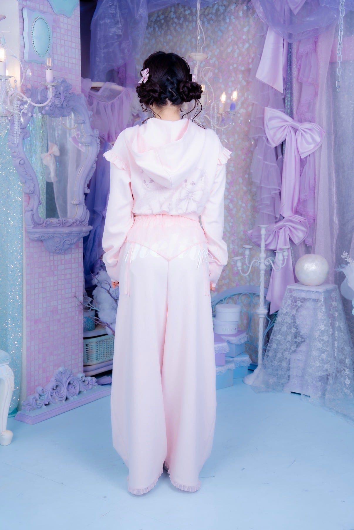 Dot Tulle Sweat Pants【10月中旬発送】