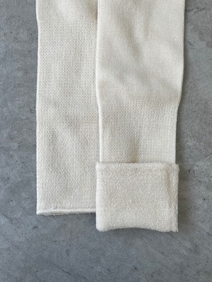 Glück und Gute / Toe socks long merinowool&silk 【écru】