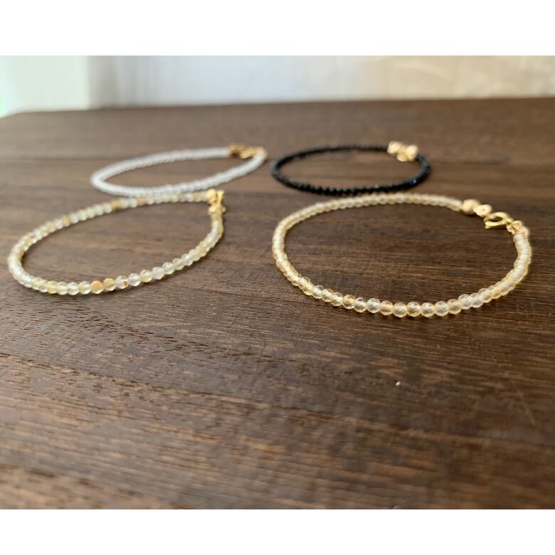 14kgfパープルオニキス✖️MOP✖️水晶ブレスレット