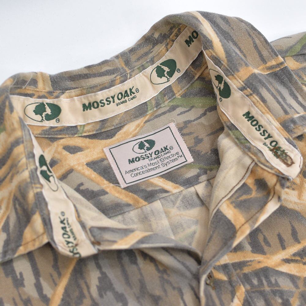80～90s MOSSY OAK リアルツリーカモ シャモアクロス コットンシャツ
