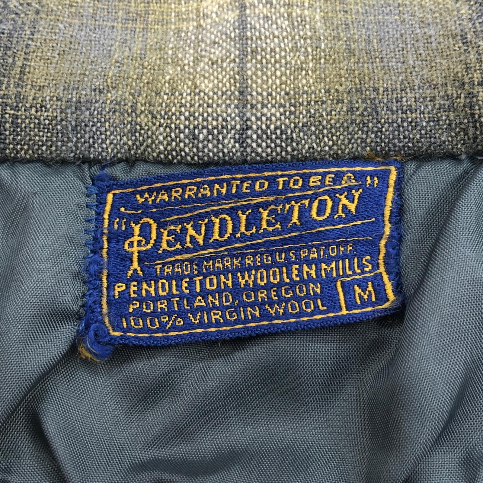 PENDLETON ペンドルトン 50年代 USA製 オープンカラー オンブレ