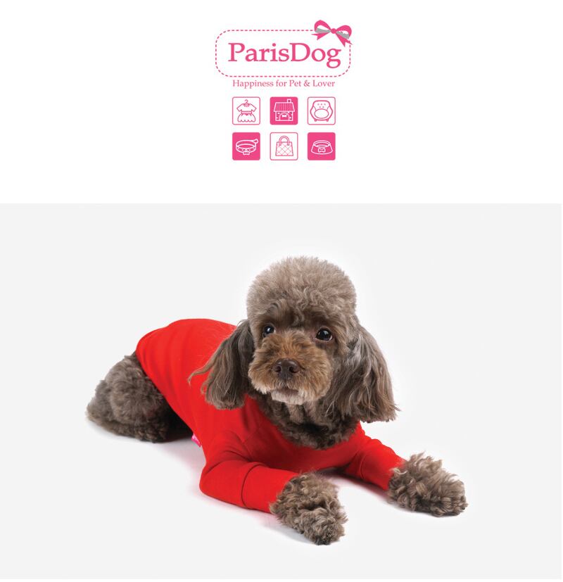 basic t-shirt S ~ 3XL 4color / 犬服 シンプル 無印 Tシャツ 小型犬 中型犬 大型犬 ペット ドッグウェア 部屋着 長袖 トップス cotton top10