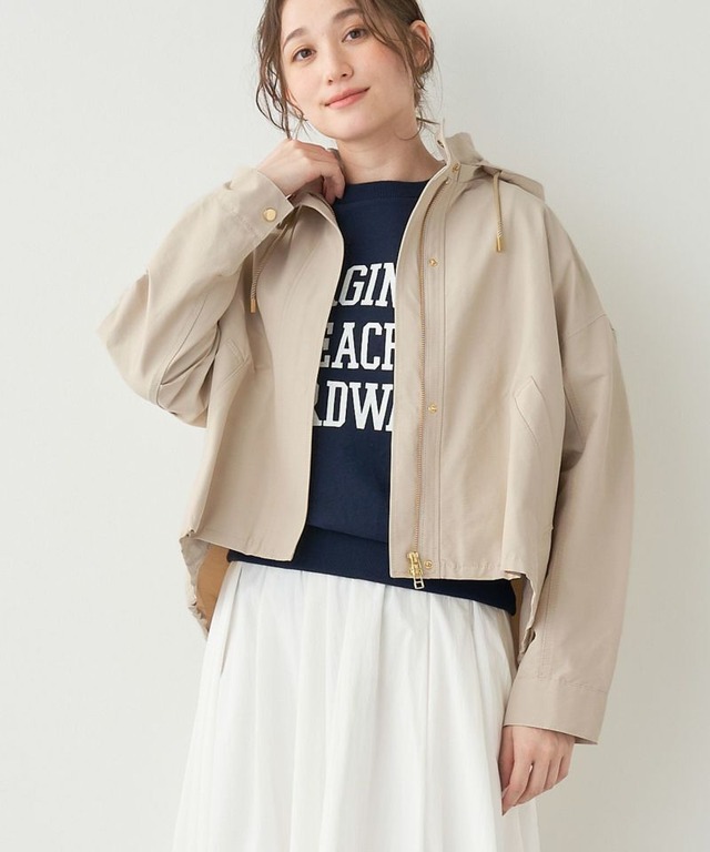 【MICA&DEAL マイカアンドディール】NYLON HOODED BLOUSON ナイロンフーデッドブルゾン 0124106060 (2COLORS)