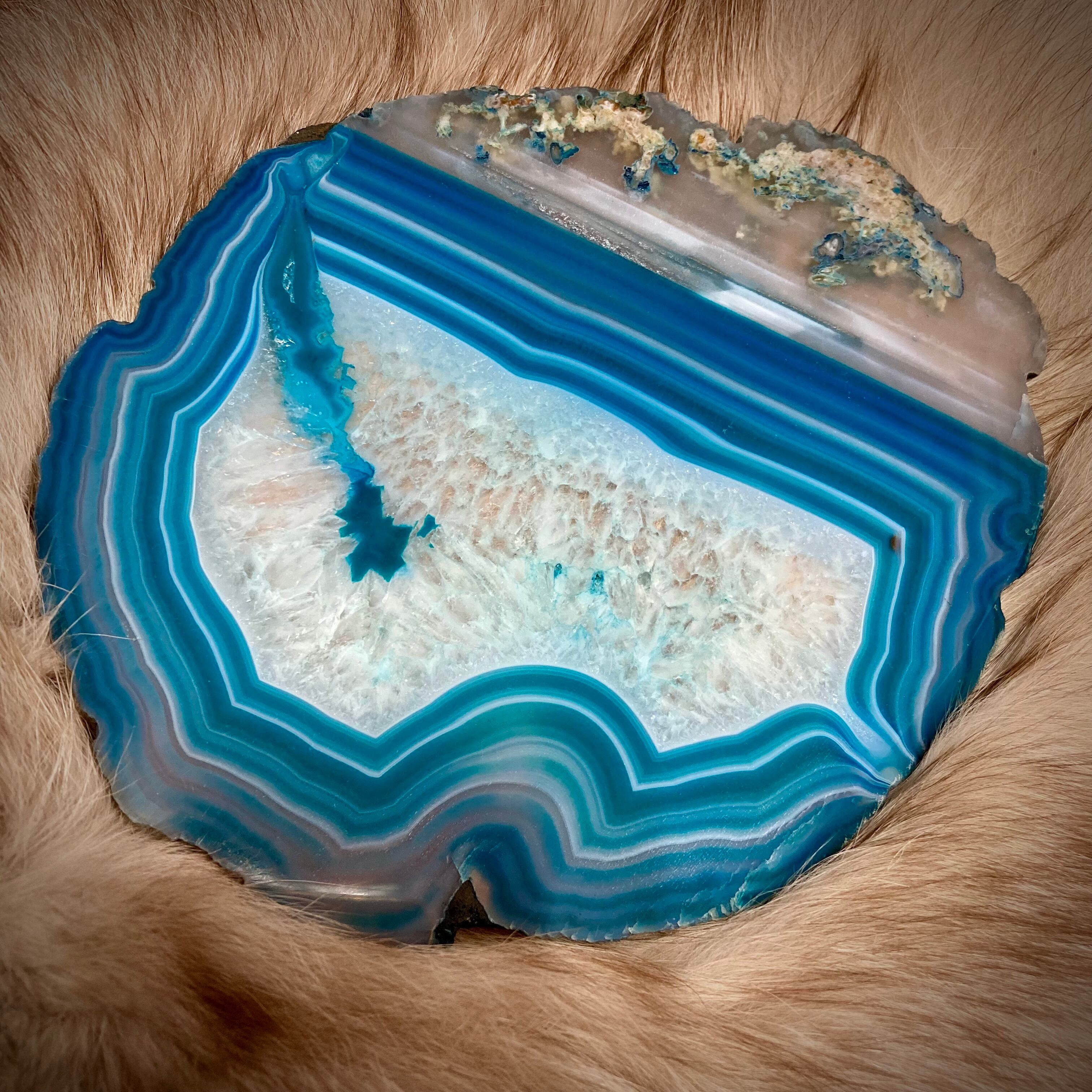 目玉瑪瑙のコースター/小物置き Agate coaster, small object holder