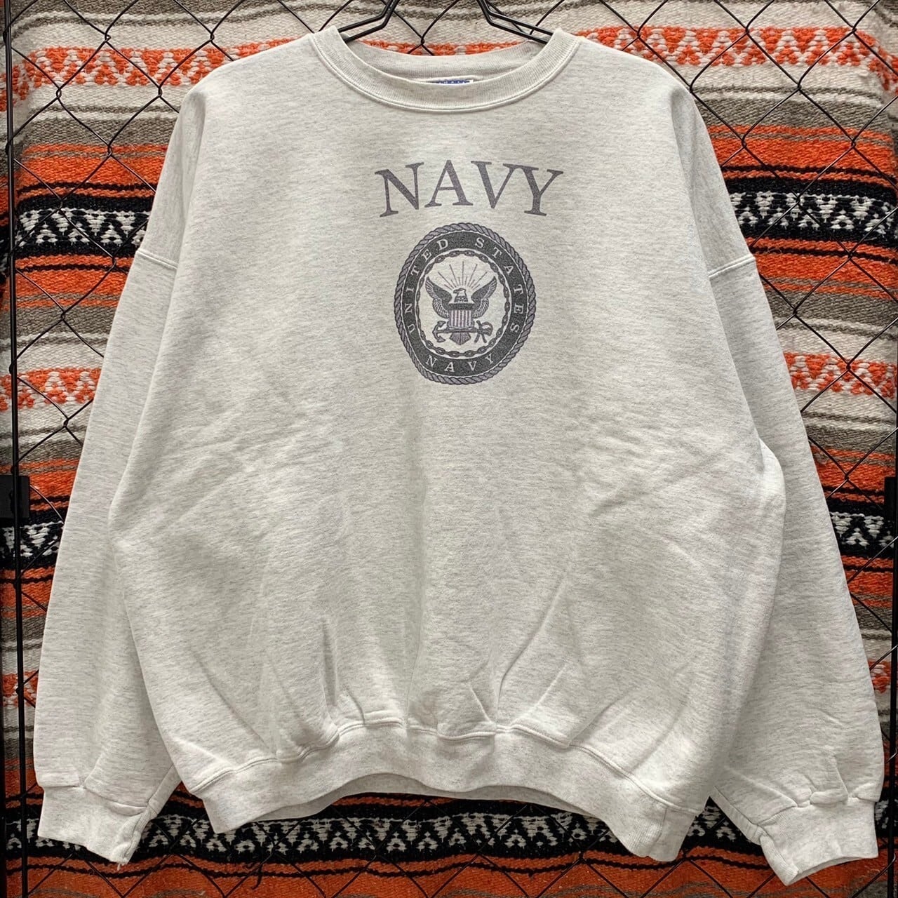 90s NAVY スウェット トレーナー アメリカ海軍 プリントデザイン 90s NAVY スウェット トレーナー アメリカ海軍 プリントデザイン