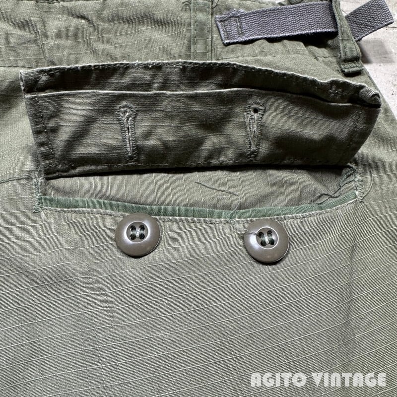 70's U.S.ARMY ジャングルファティーグパンツ リップストップ 4th