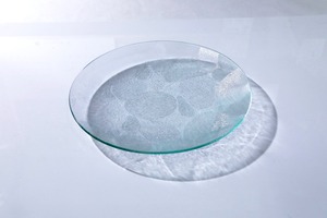 昭和型ガラス「このは」　皿　円形　大（Φ180mm）