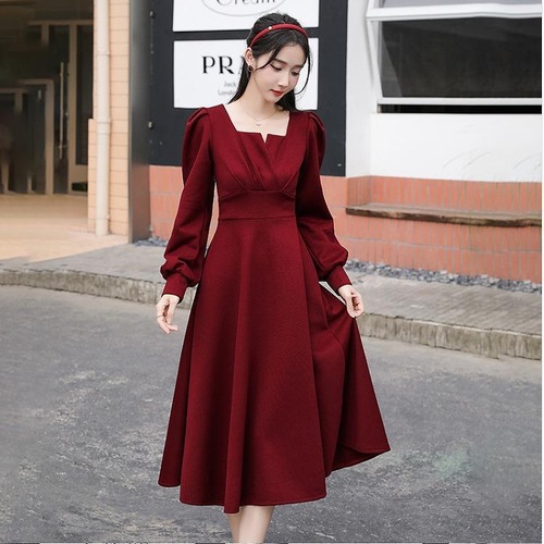 大きいサイズ レディース ワンピース　春 秋冬 新品 長袖