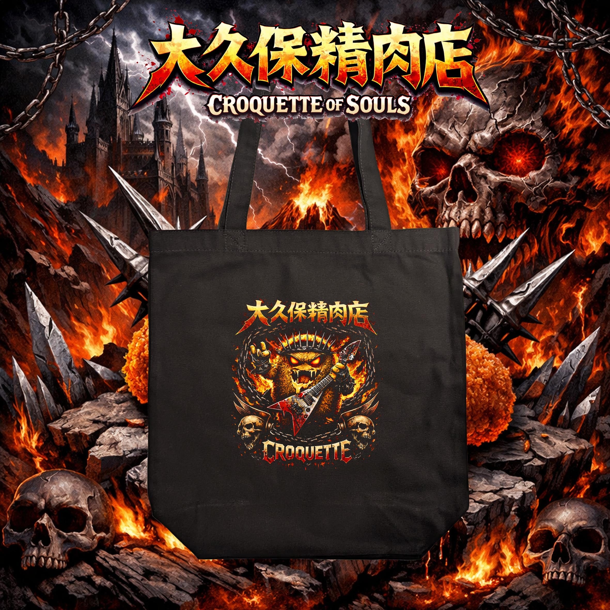 【大久保精肉店】メタコロ君 トート【魂のコロッケ】