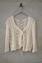 Open-work knit cardigan
