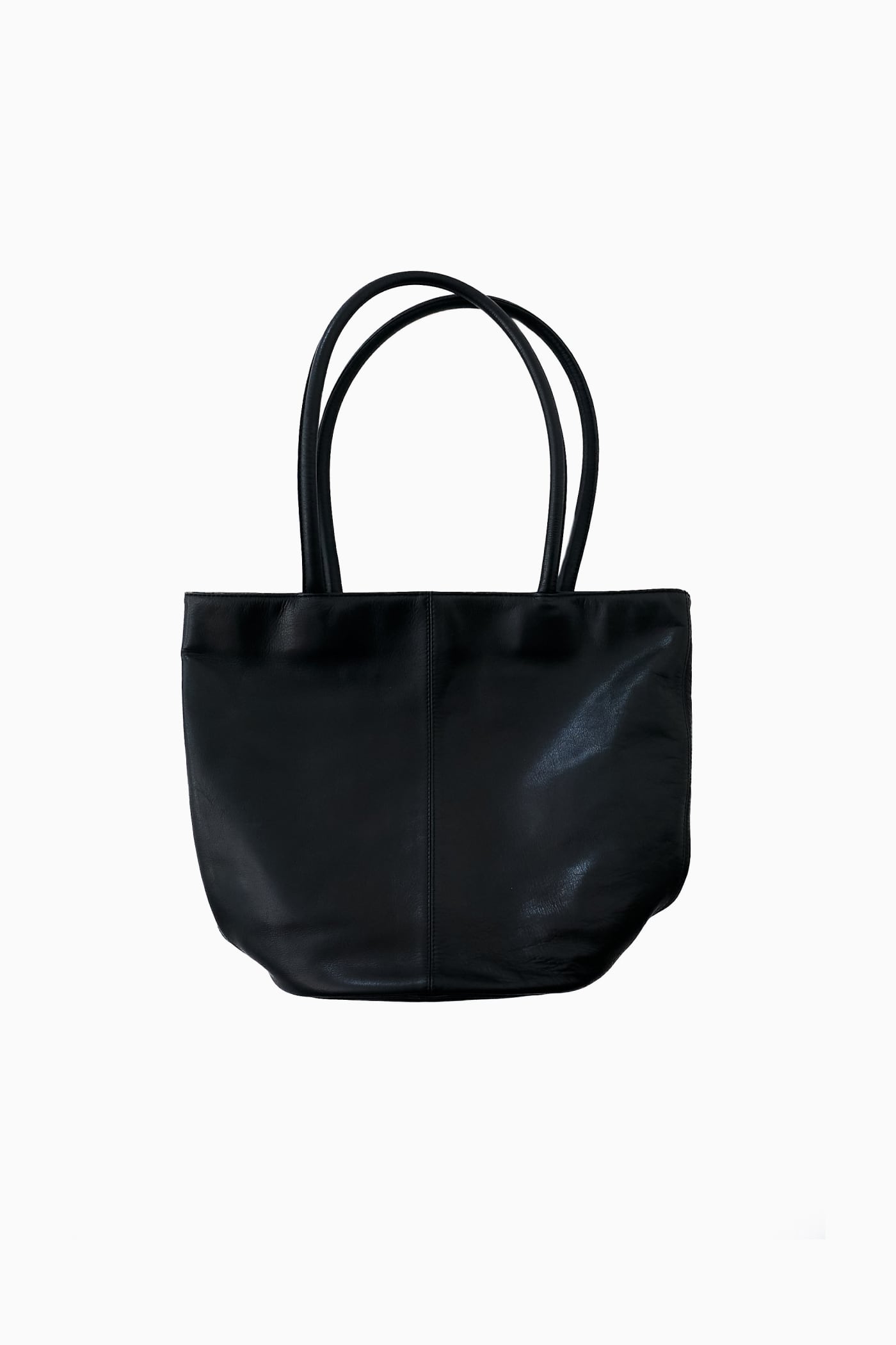 90s サザビー製 agnès b. VOYAGE BLACK LEATHER TOTE BAG | Reben