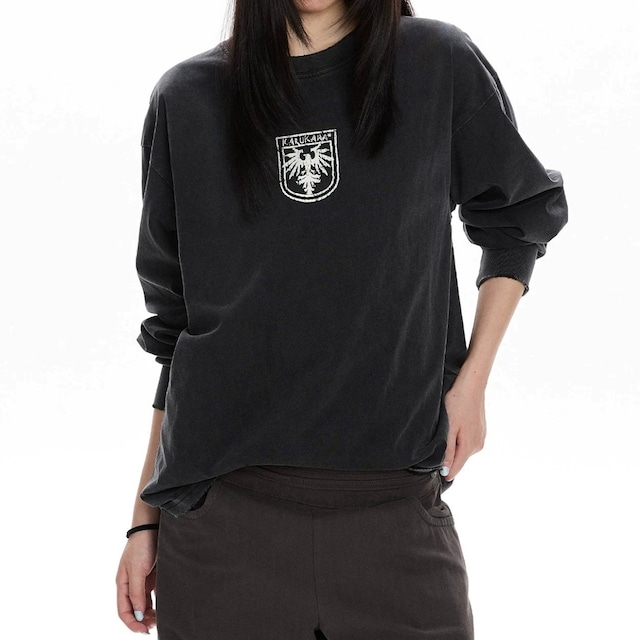 エンブレムグラフィックヴィンテージライクルーズTシャツ 1col R02705