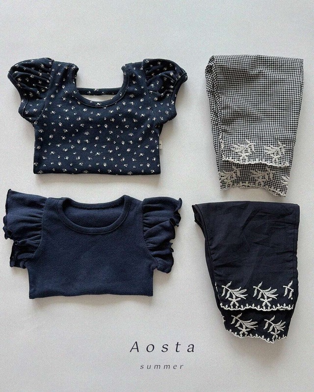 予約⌇aosta / Open back puff blouse