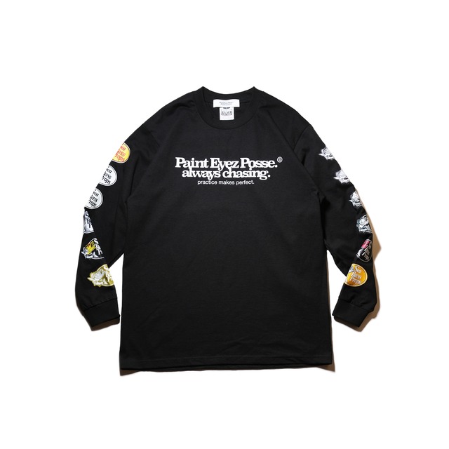 PEP LIMITED STICKER ARCHIVE L/S TEE / BLACK