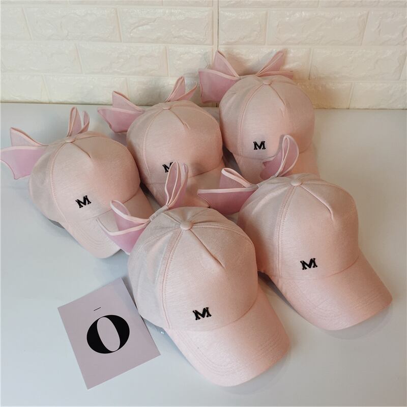 リボンキャップ ハートスプリングサマー ピンク 大人ガーリー スウィート キュート カジュアル 春物 夏物 ブラック・アイド・ピーズ71762288612