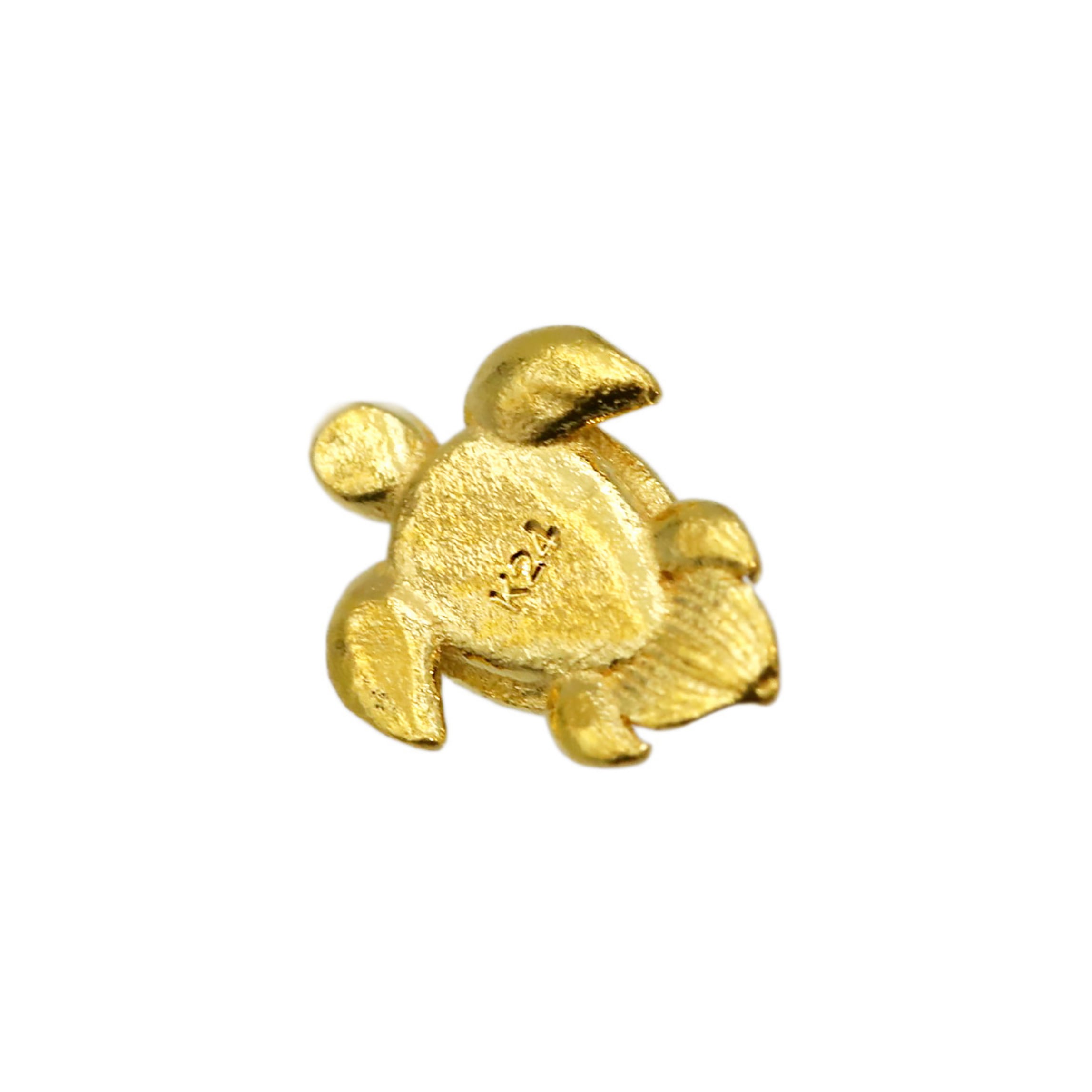 在庫あり】純金 『亀』約0.3g お守り【JUNGOLD】【RNP00372