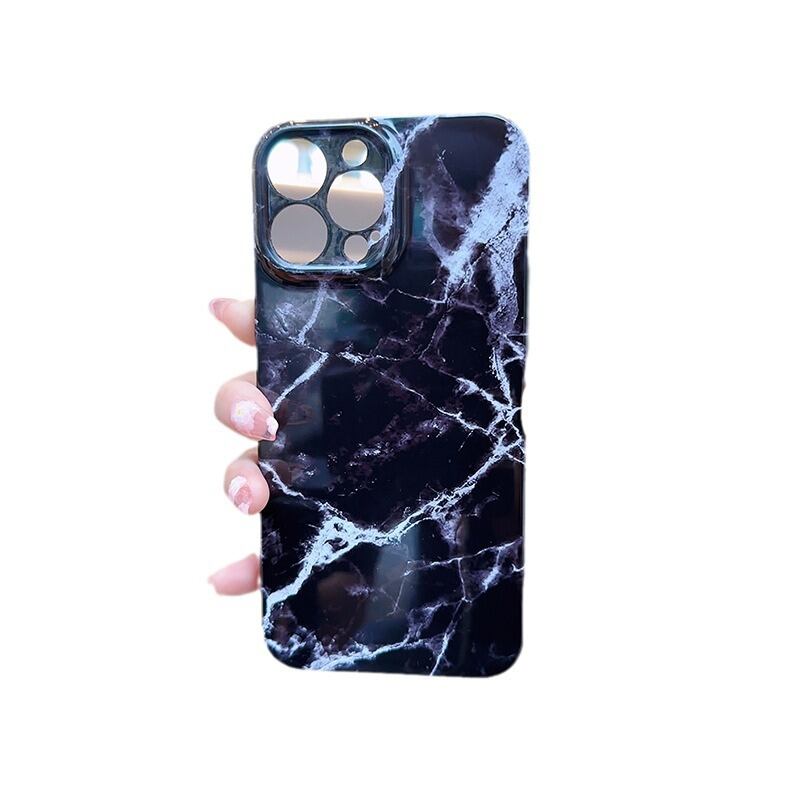 新型iphone16シリーズ対応】印象的なブラックの大理石ケース◎おしゃれ