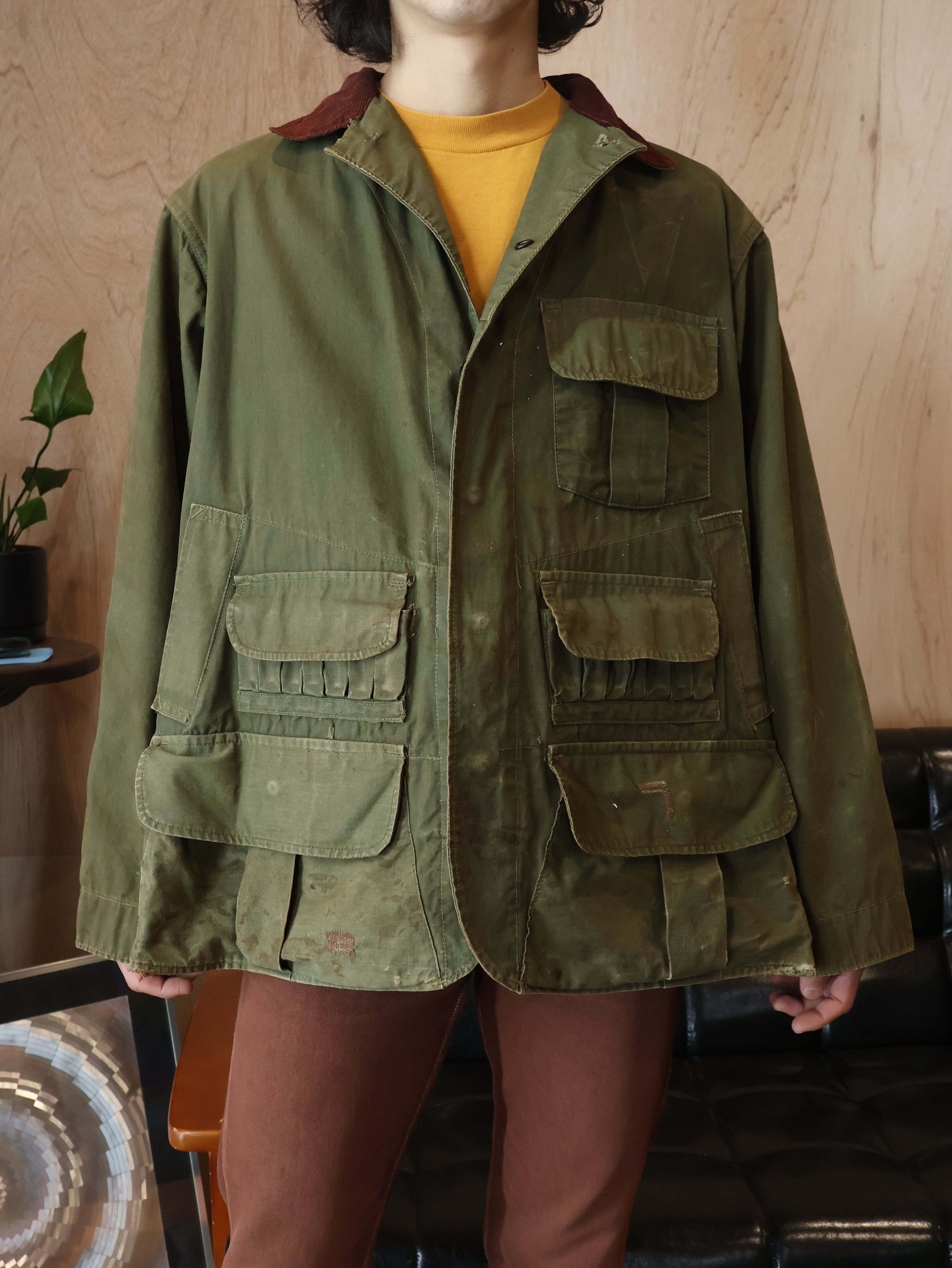 40s HINSON Bodyguard ハンティングジャケット XL程 コットンダック