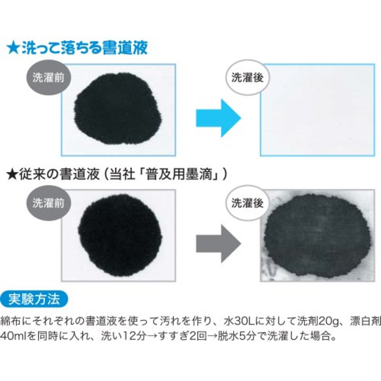 呉竹 書道液 洗って落ちる書道液 墨汁 練習用 180ml BA14-18