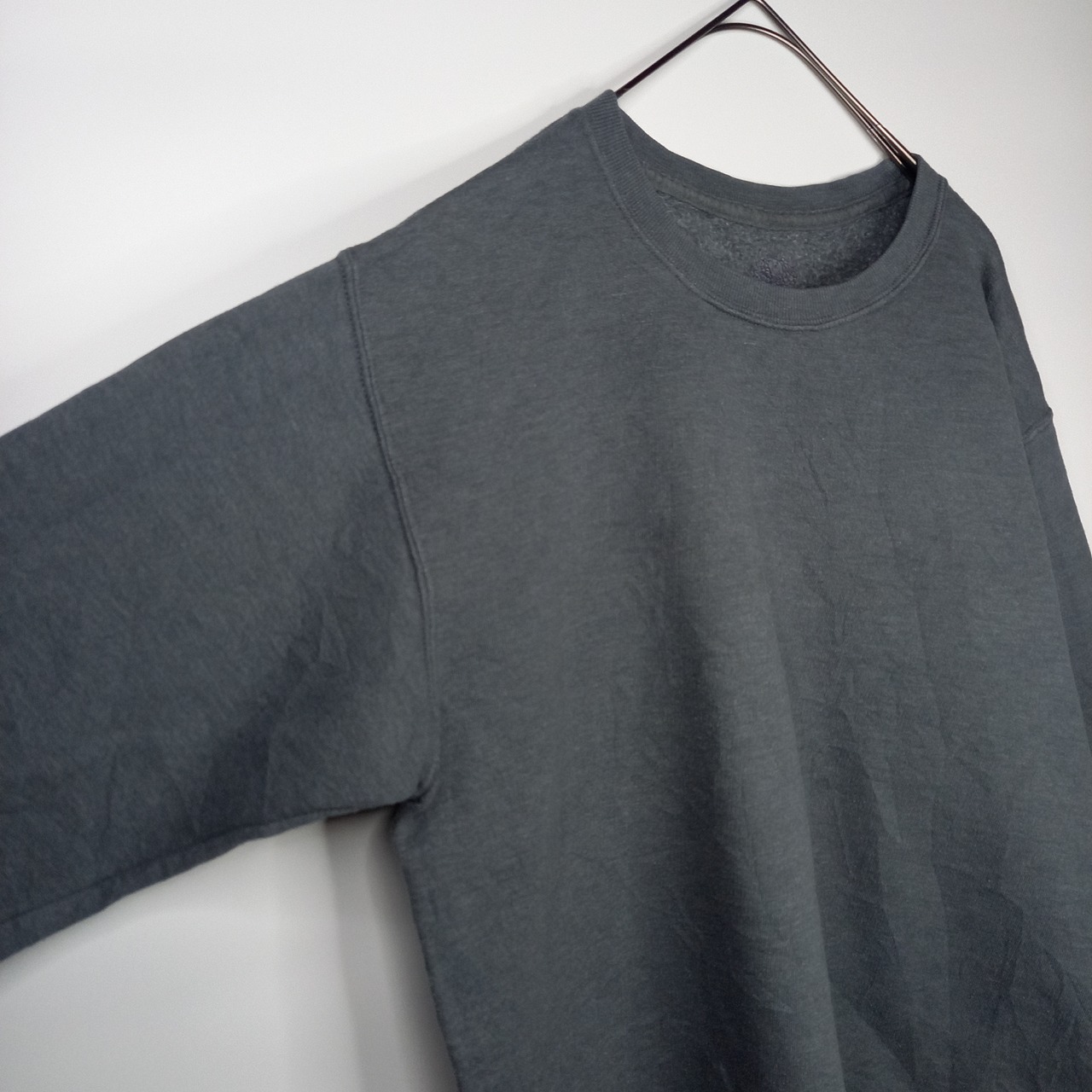 フルーツオブザルーム　クルーネック　スウェット　トレーナー　無地　グレー　M