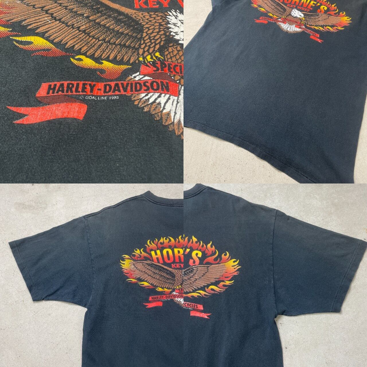 90年代 USA製 HORNE'S KEY WEST Harley-Davidson ハーレーダビッドソン