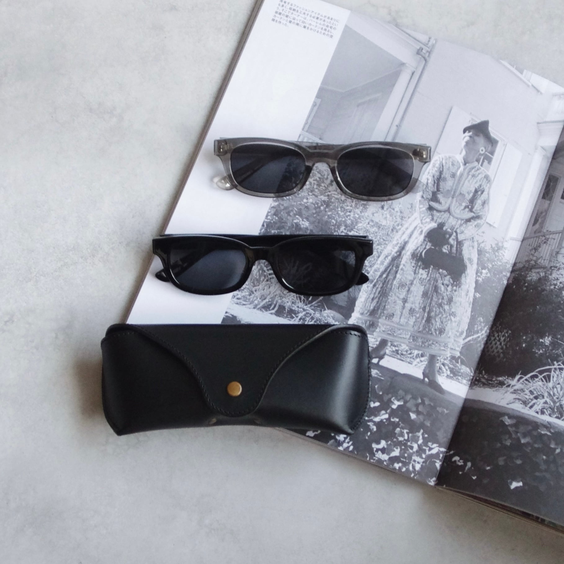 Schott ウェリントンスタイル サングラス ブラック/クリア Schott ウェリントンスタイル サングラス ブラック/クリア Schott