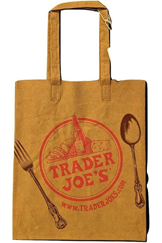 Trader joe's エコバッグ：ウォッシャブル ペーパー グローサリー バッグ Brown Bag