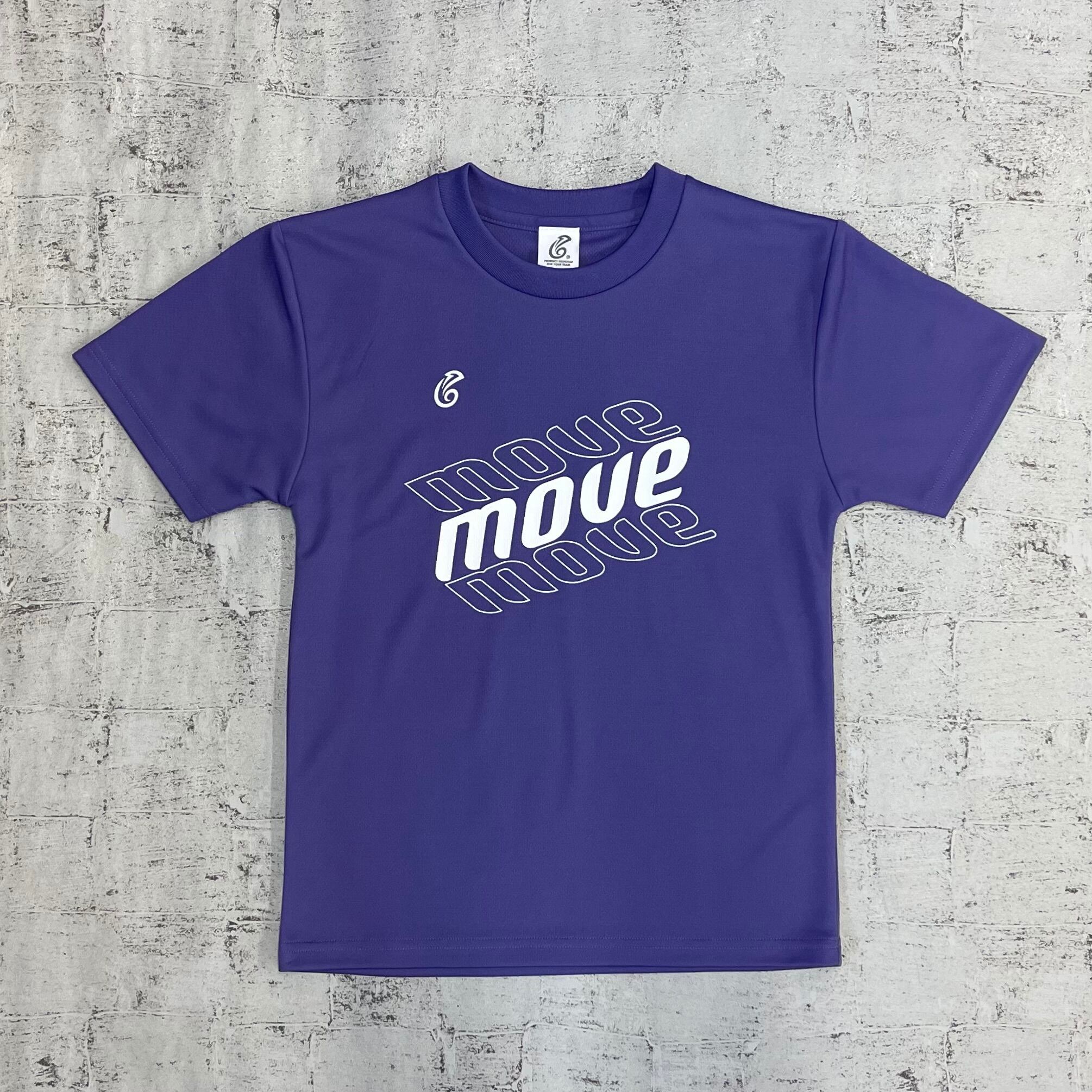 ジュニア ドライTシャツ 25JTB【purple × white】