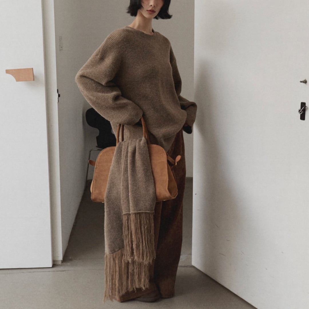 Chic Monochromatic Knit Set