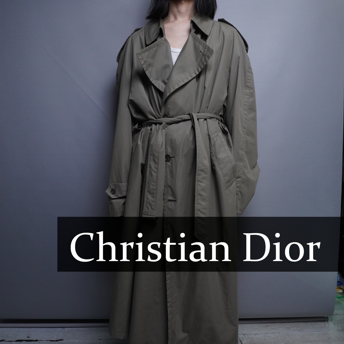 Christian Dior Monsieur トレンチコート グレー