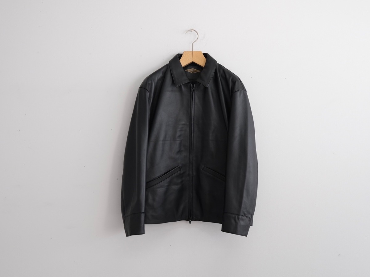 AWESOME LEATHER”ZIP SHORT JACKET” | Lapel online store