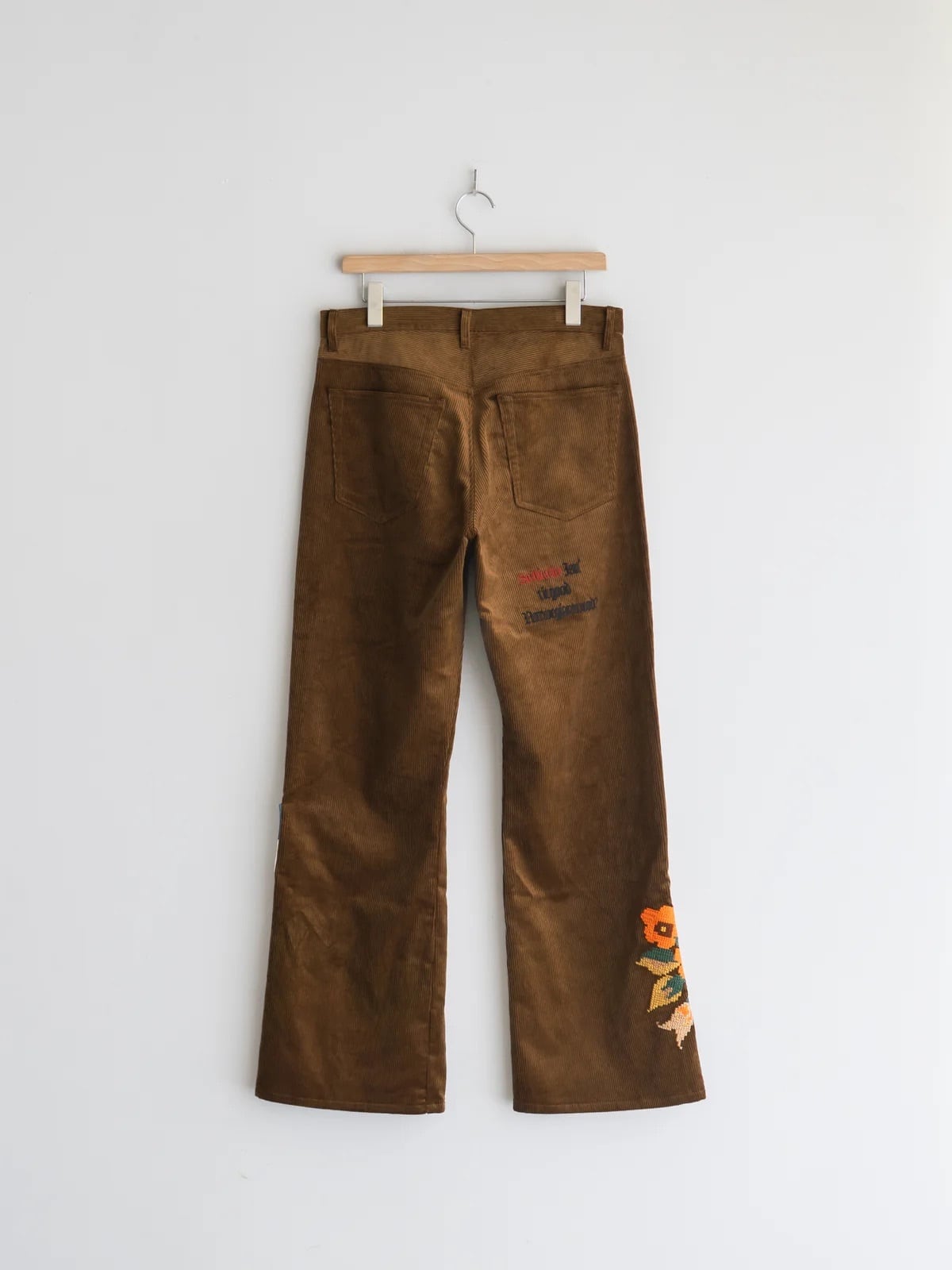 KHOKI Embroidery-design pants BROWN 25fw-p-08 | BEST PACKING STORE