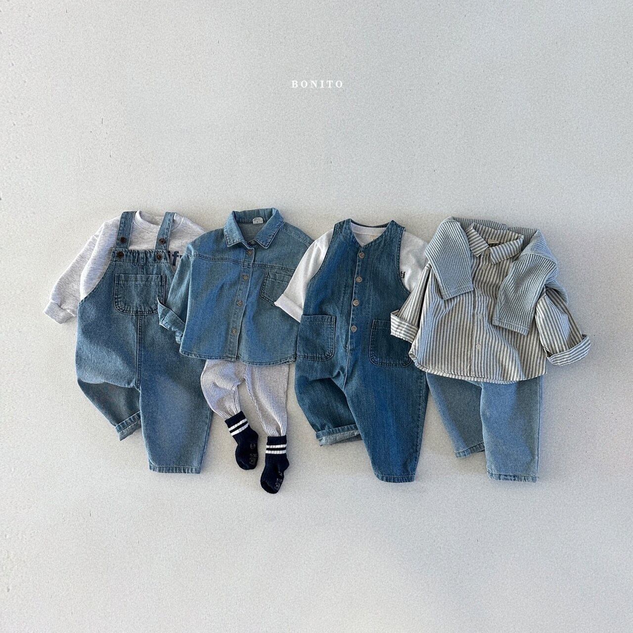 迅速配送可能】 COUCOUBEBE 75018 DENIM 甘ったる PANTS